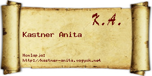 Kastner Anita névjegykártya